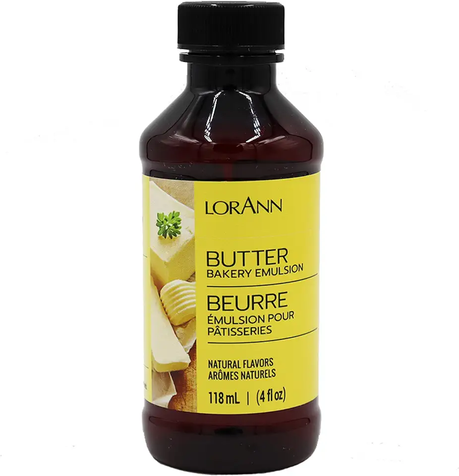 Lorann Oils Butter Bakery Emulsion: True Butter Flavor, Ideal for Enhancing Rich Dairy Notes in Baked Goods, Gluten-Free, Keto-Friendly, Butter Flavoring Essential for Your Kitchen