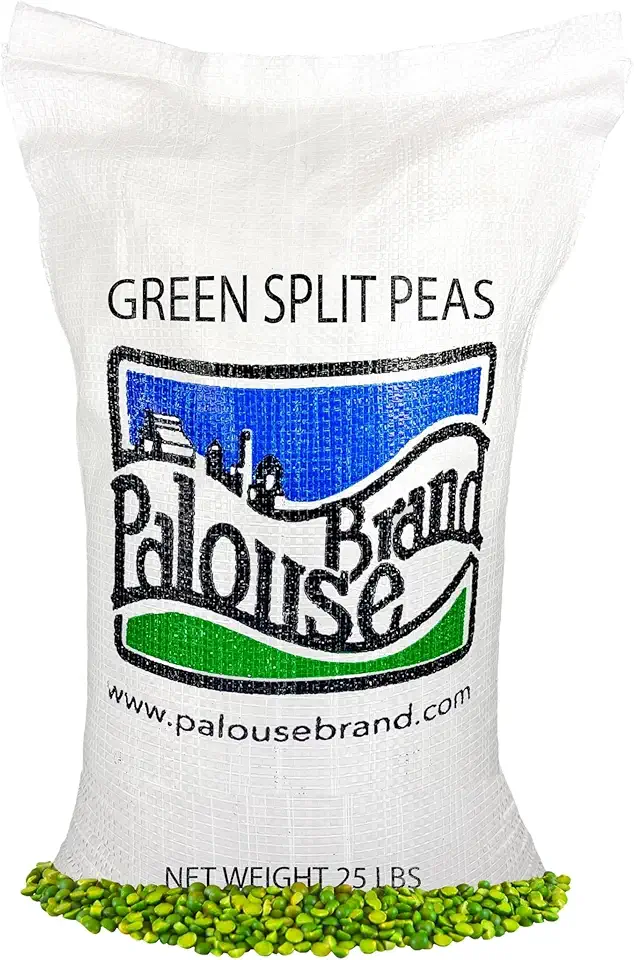 Split Peas | Green | 25 LBS | Family Farmed in Washington State | Non-GMO Project Verified | Non-Irradiated | Kosher Parve | Field Traced | High in Protein