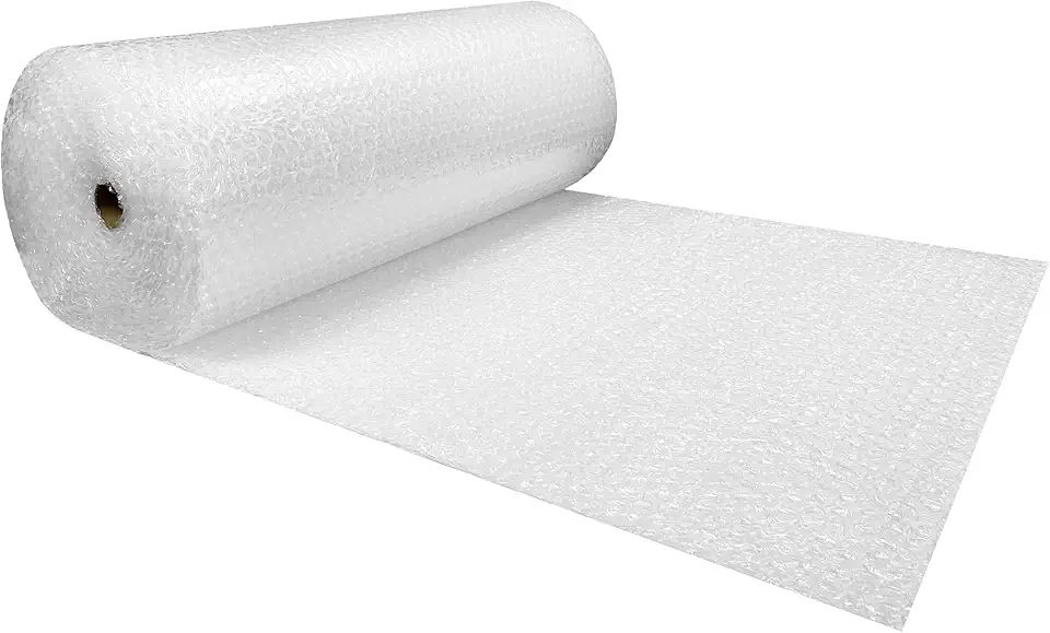 uBoxes Medium Bubble Cushioning Roll 48&quot; Wide x 100 ft - Medium Bubbles 5/16&quot;, Clear, (BUBBMED48100)