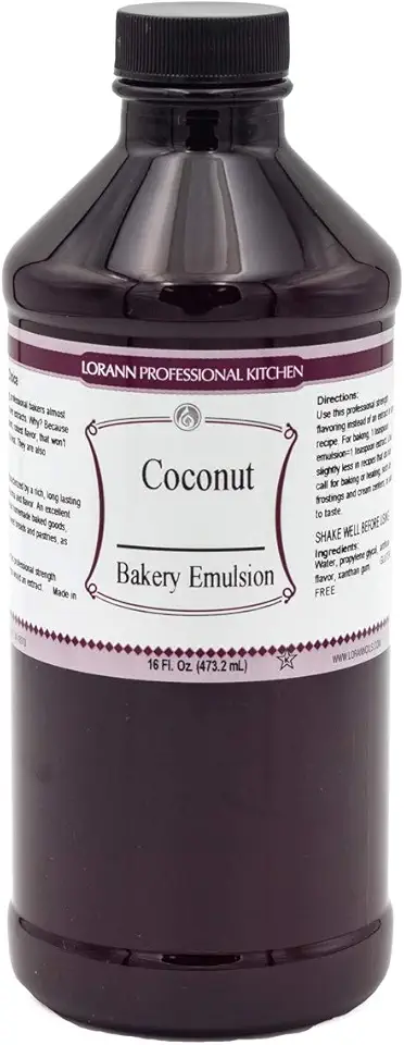 LorAnn Coconut Bakery Emulsion, 16 ounce bottle