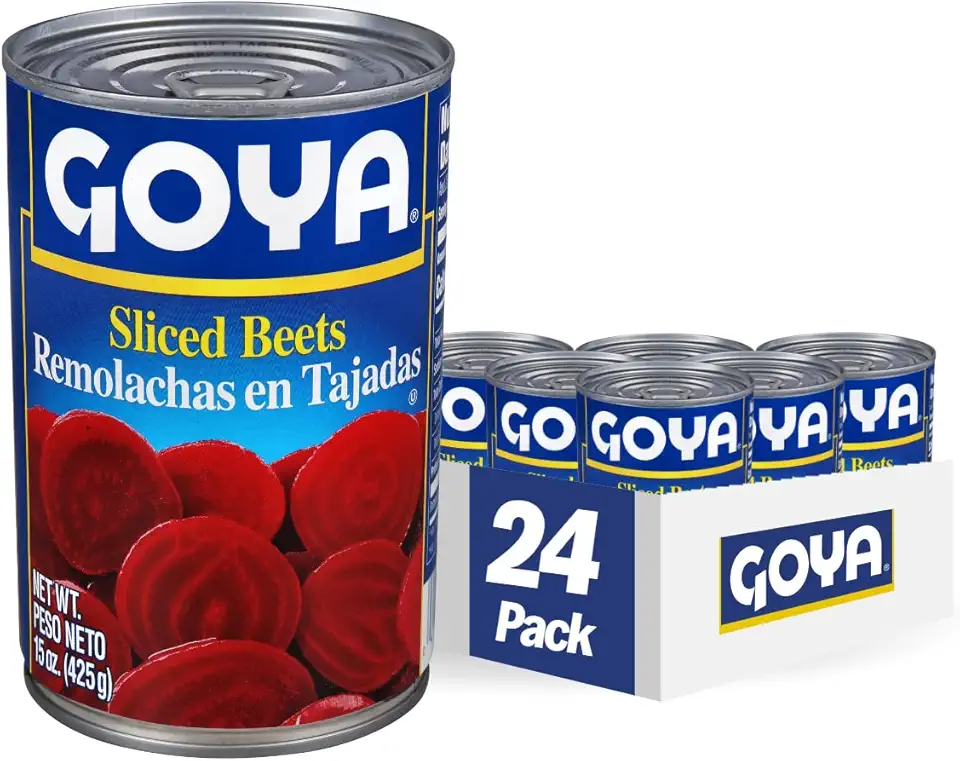 Goya Foods Sliced Beets, 15 Ounce (Pack of 24)