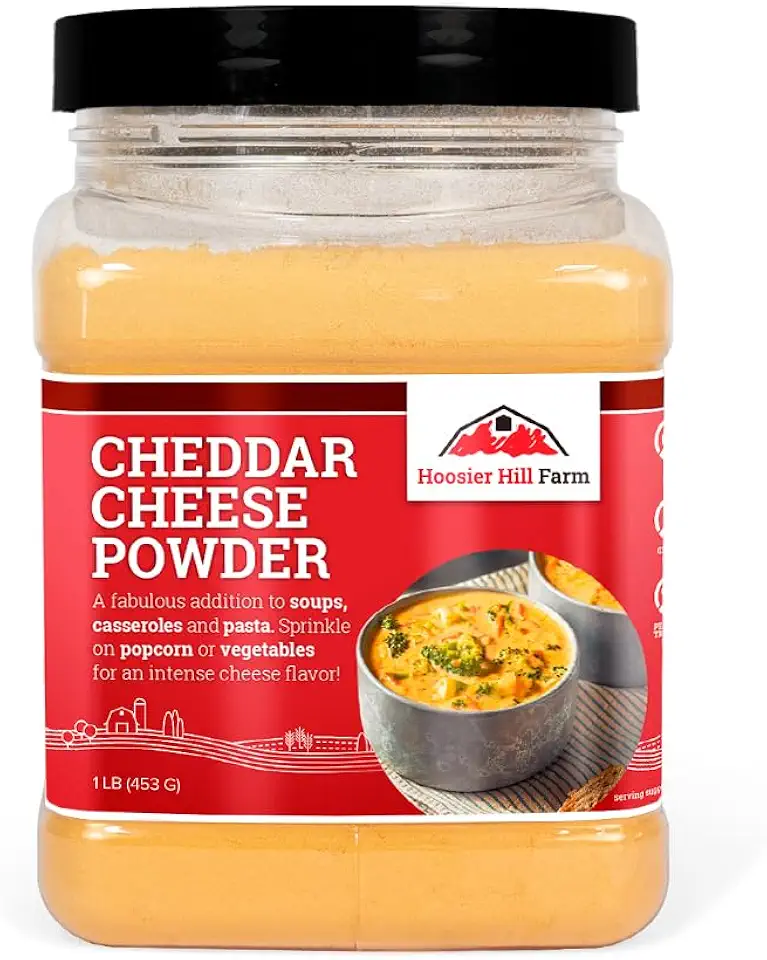 Hoosier Hill Farm Cheddar Cheese Powder, 1LB (Pack of 1)