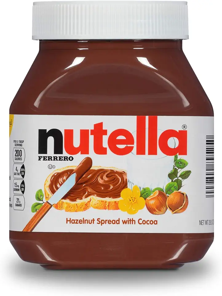 Nutella Hazelnut Spread With Cocoa For Breakfast, 26.5 Oz Jar