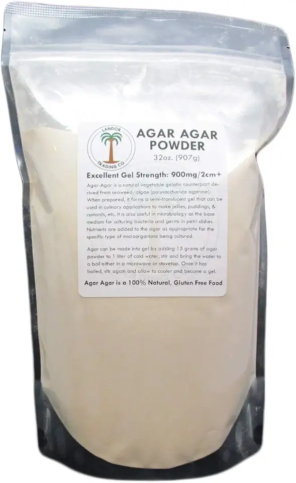 Agar Agar Powder - 2 Pounds, Excellent Gel Strength