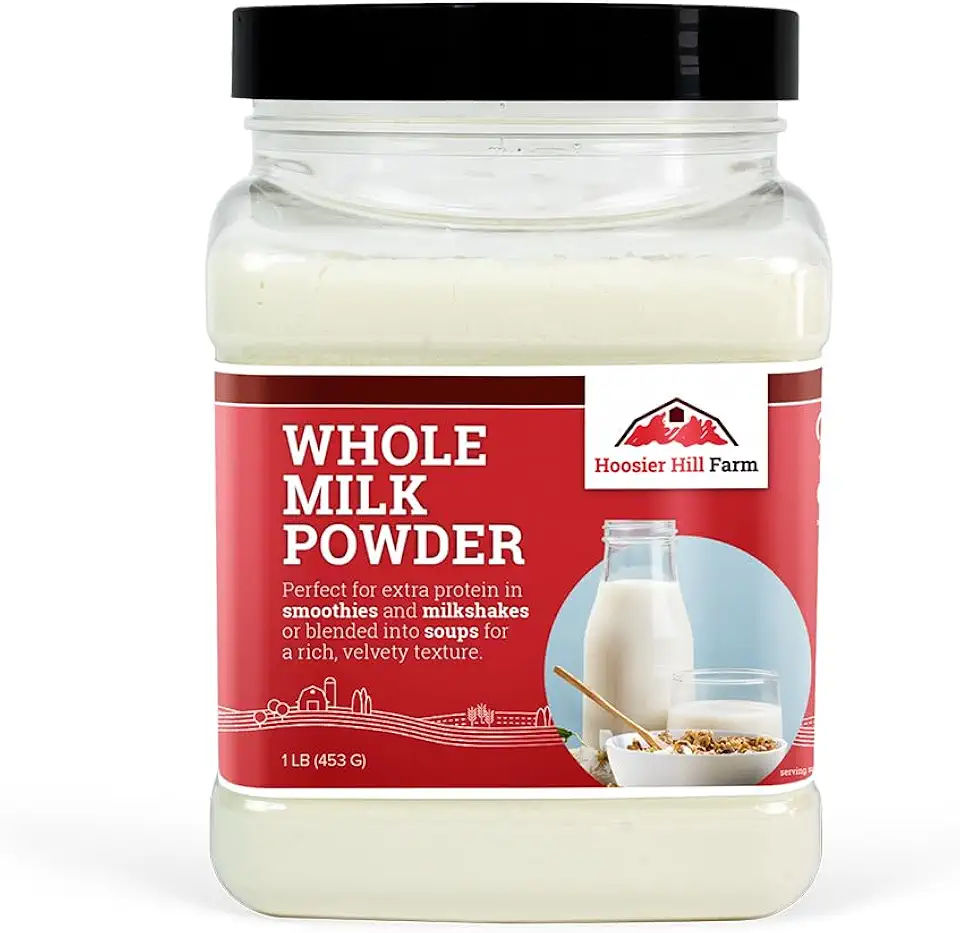 Hoosier Hill Farm Whole Milk Powder, 1LB (Pack of 1)