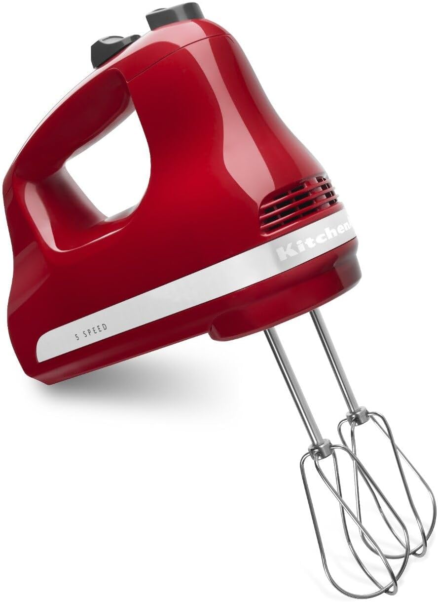 KitchenAid 5 Ultra Power Speed Hand Mixer - KHM512, Empire Red (1 Pack)