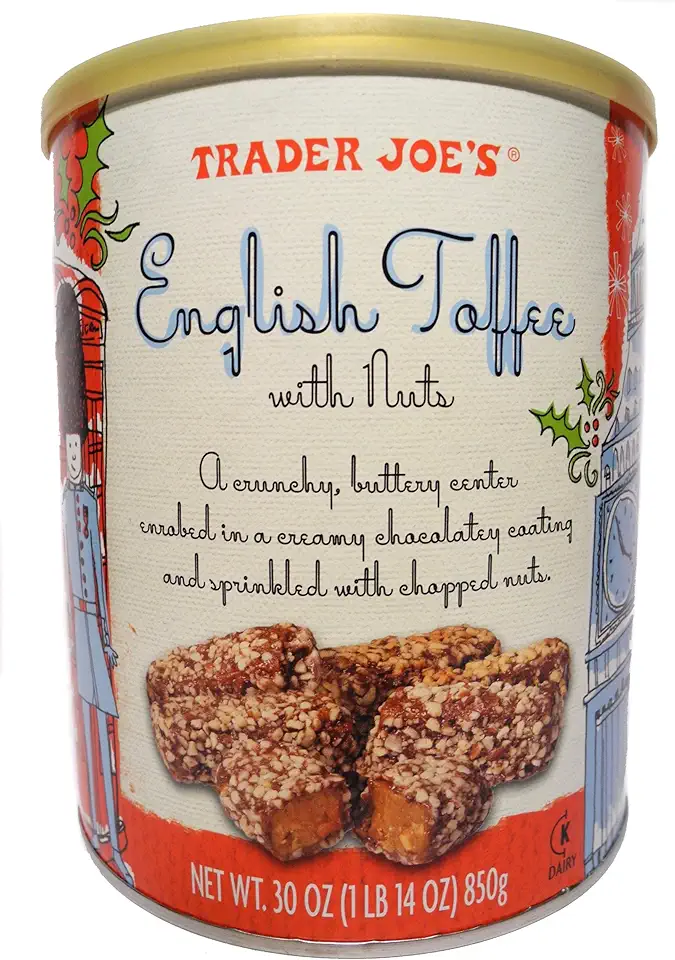 Trader Joes English Toffee With Nuts,30 oz