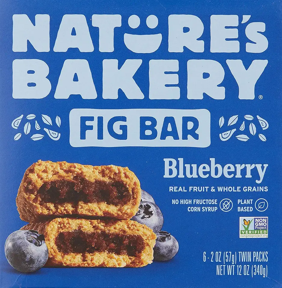 Nature&#x27;s Bakery Blueberry Fig Bars, 2 Oz, 6 Ct