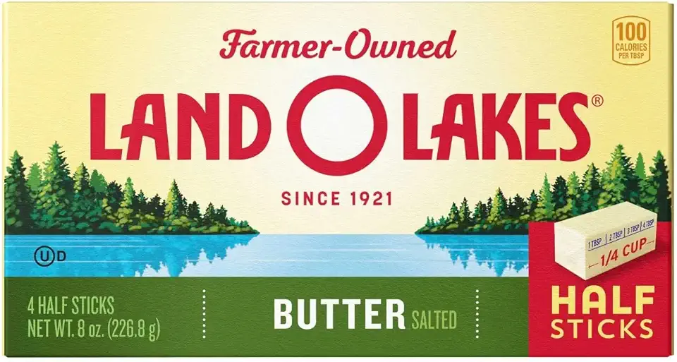 Land O Lakes Quarter Salted Butter, 8 Ounce -- 12 per case.