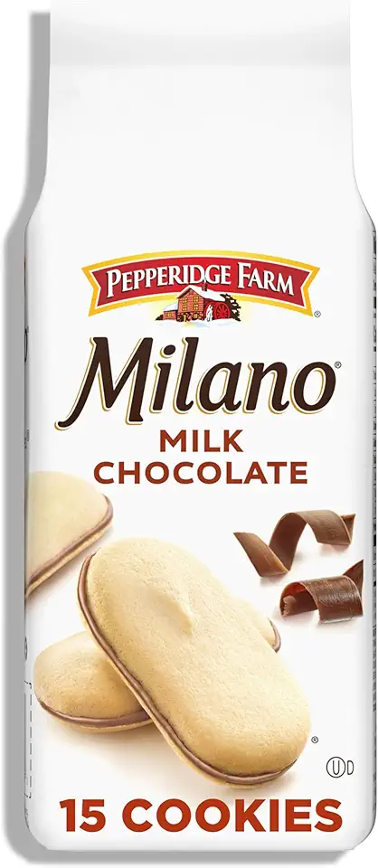 Pepperidge Farm Milano Milk Chocolate Cookies, 6 OZ Bag (15 Cookies)