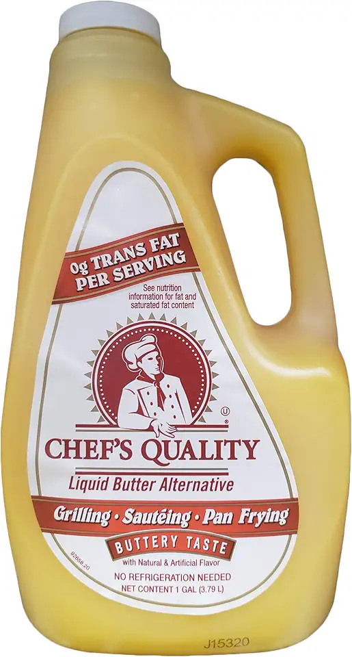 Chef&#x27;s Quality: Liquid Butter Alternative 1 Gallon (2 Pack)