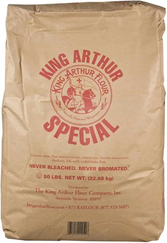 King Arthur Unbleached Bread White Flour, 50 Pound