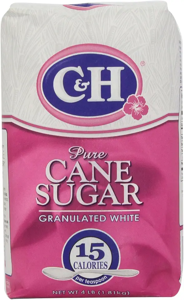 C&amp;H Pure Cane, Granulated White Sugar, 4 lb