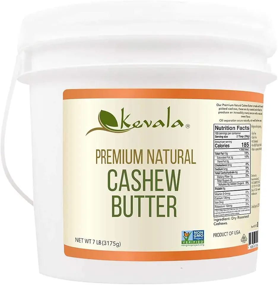 Kevala Cashew Butter 7 Lbs Pail