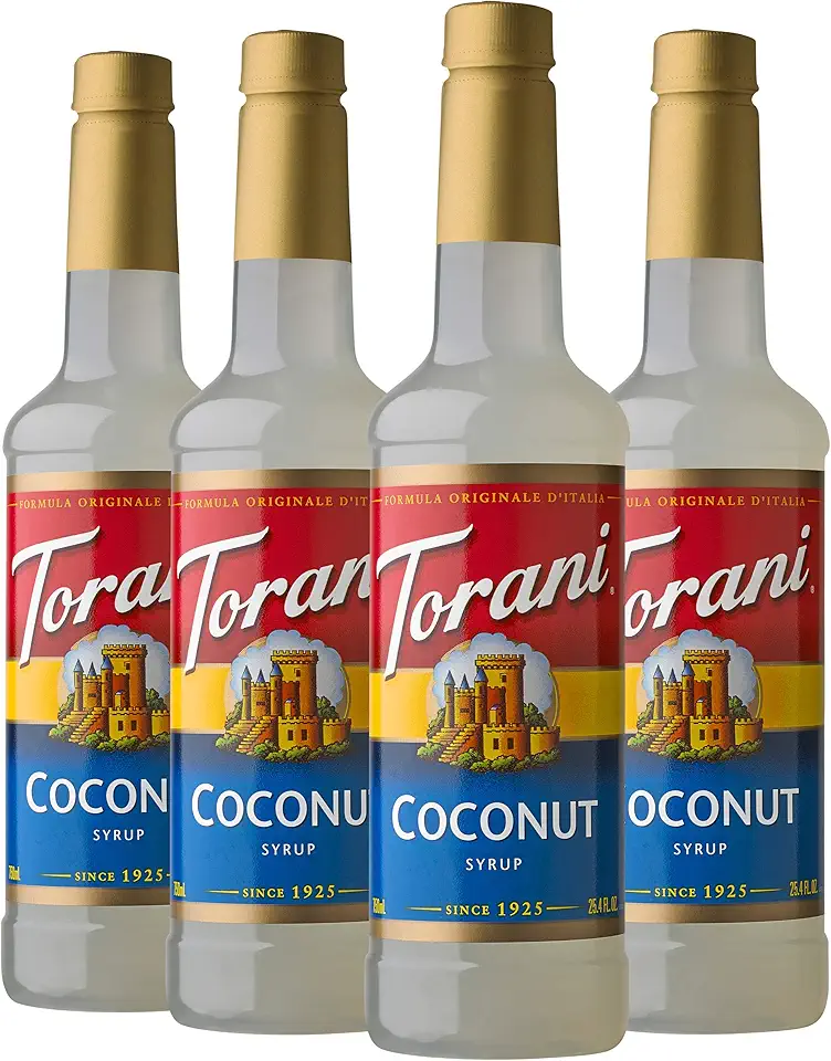 Torani Syrup, Coconut, 25.4 Ounces (Pack of 4)