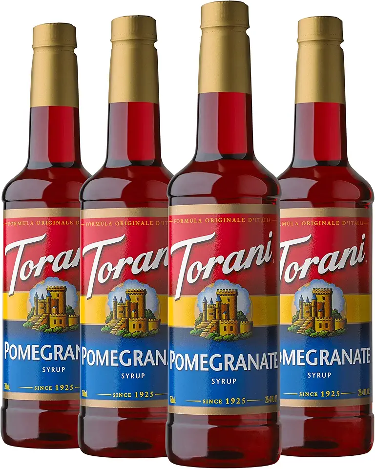 Torani Syrup, Pomegranate, 25.4 Ounces (Pack of 4)