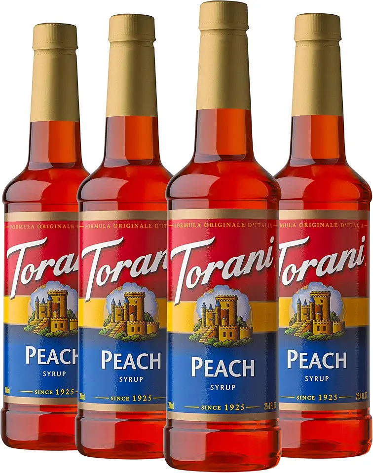 Torani Syrup, Peach, 25.4 Ounces (Pack of 4)