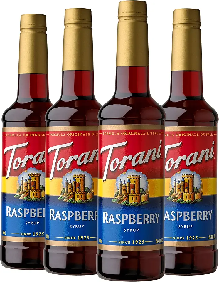 Torani Syrup, Raspberry, 25.4 Ounces (Pack of 4)