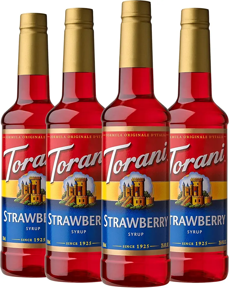 Torani Syrup, Strawberry, 25.4 Ounce (Pack of 4)