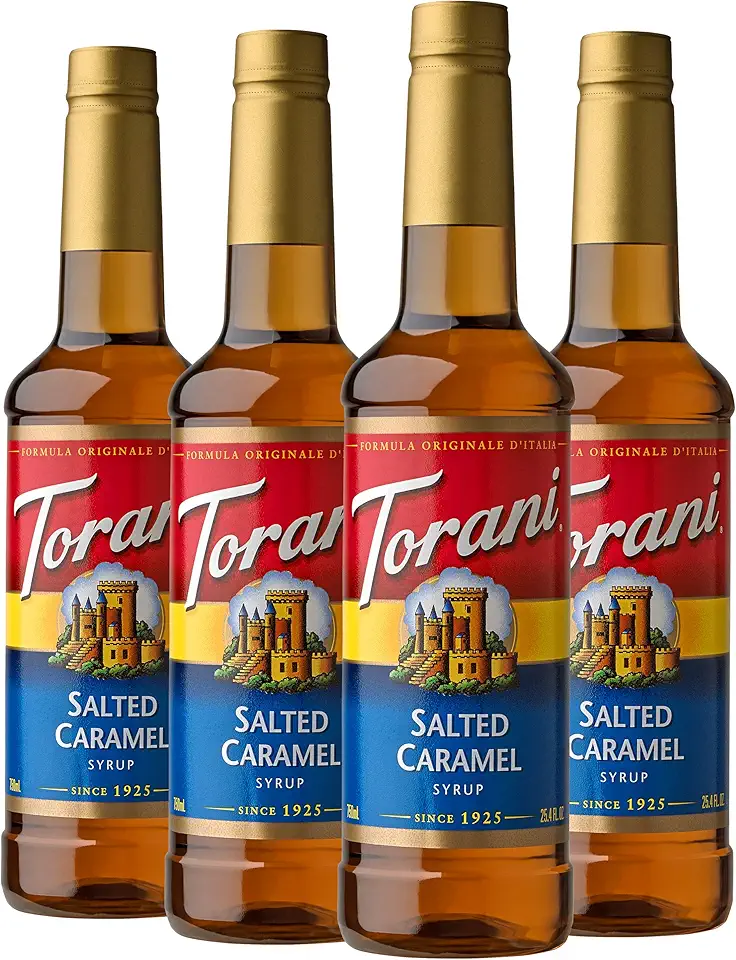 Torani Syrup, Salted Caramel, 25.4 Ounces (Pack of 4)