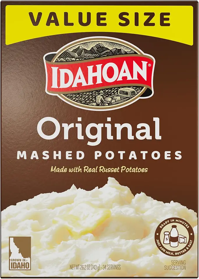 Idahoan Original Mashed Potatoes, Value Size 26.20 oz (pack of 8)