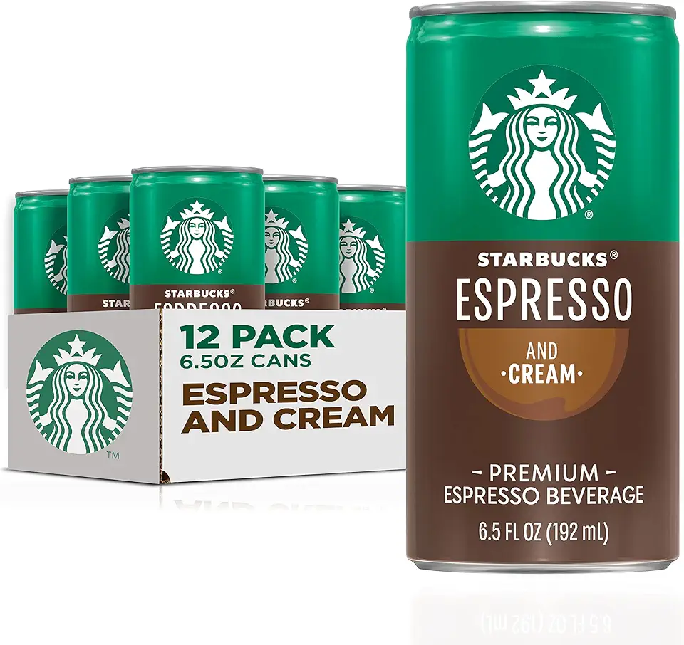 Starbucks - RTD Coffee Espresso And Cream, 6.5oz Cans (12 Pack) (Packaging May Vary)