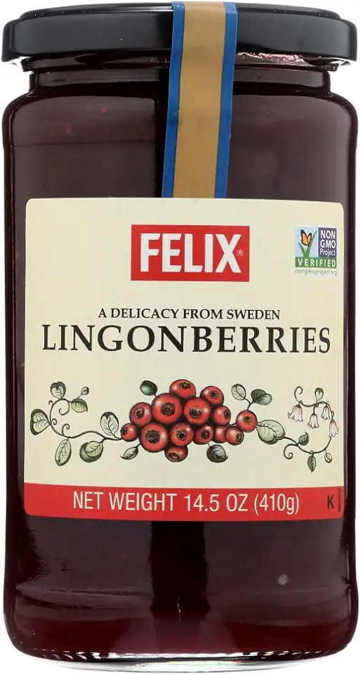 Felix Lingonberry Jam, 14.5 oz (Pack of 6)