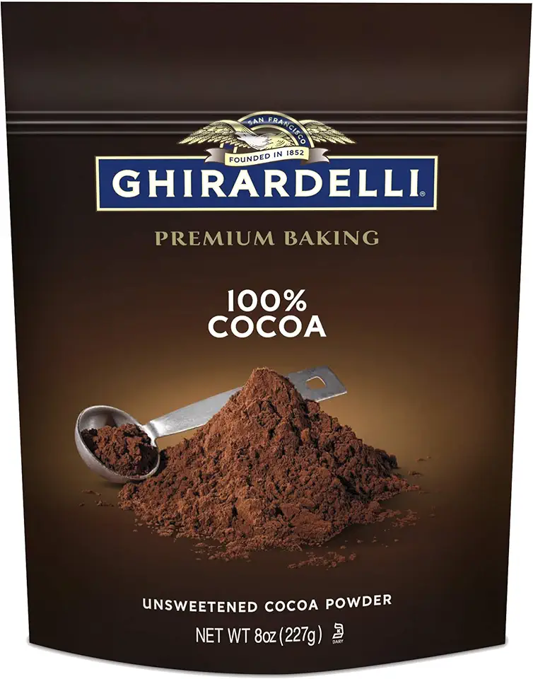 Ghirardelli 100 Percent Unsweetened Premium Baking Cocoa, 8 Ounce (Pack of 6)