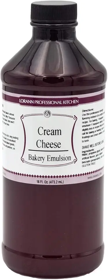 LorAnn Cream Cheese Bakery Emulsion, 16 ounce bottle