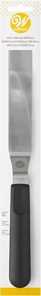 Wilton Icing Spatula - 13-Inch Angled Cake Spatula for Smoothing Frosting on Treats or Spreading Filling Between Cake Layers, Steel