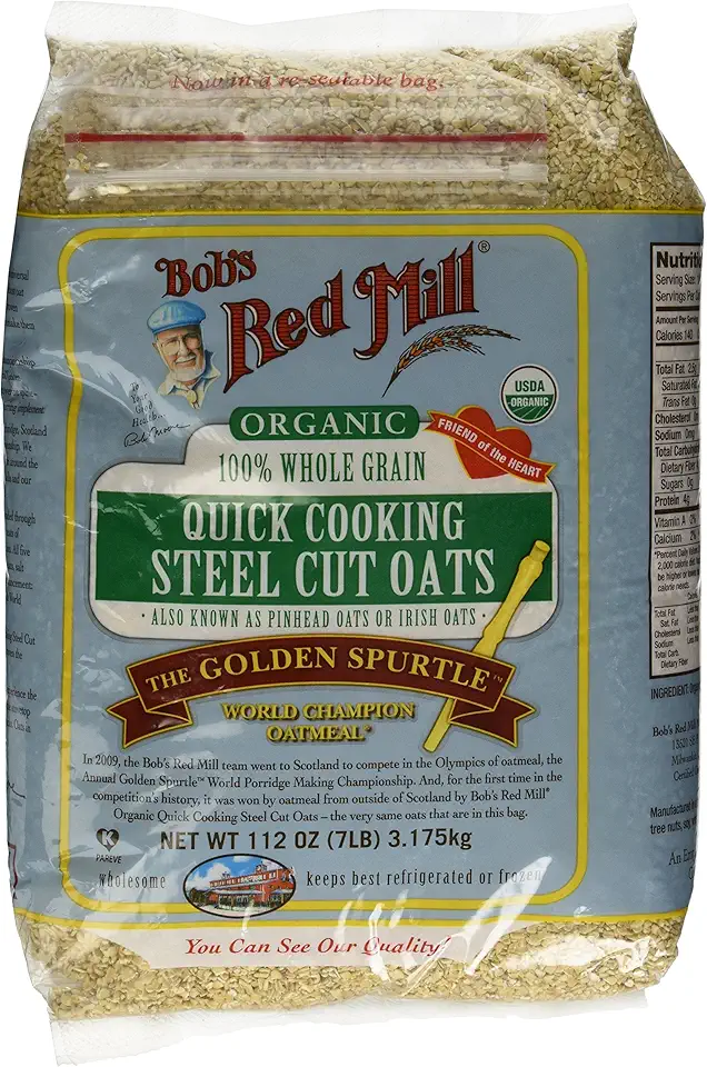 Bob&#x27;s Red Mill Quick Cooking 100% Whole Grain Oats, 112 Ounce