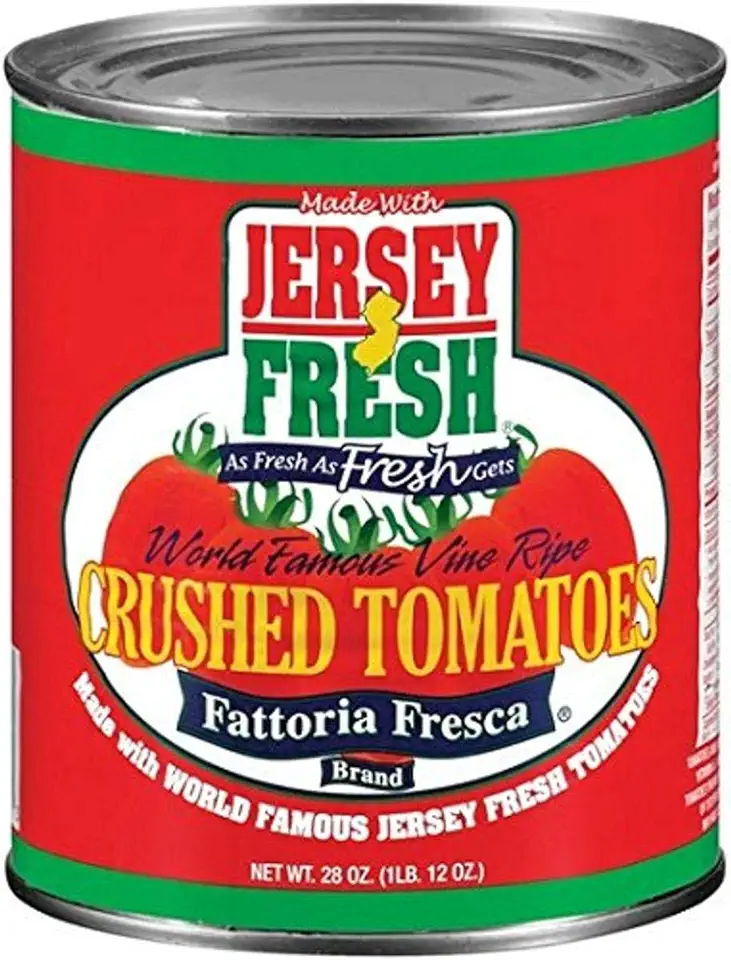 Jersey Fresh Crushed Tomatoes, Fattoria Fresca, 28 Ounce (Pack of 12)