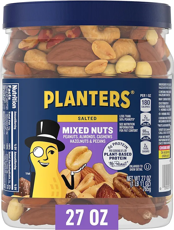 Planters Mixed Nuts Jar, 27 Ounce