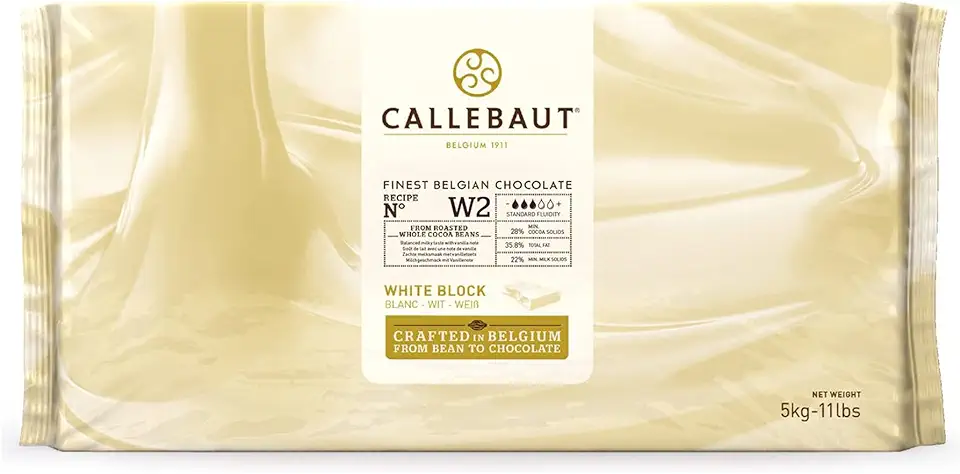 Callebaut White Baking Chocolate - 11 lb (11 pound) (11 Lbs)