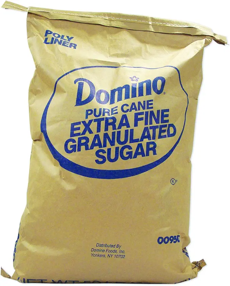 Domino Pure Cane Extra Fine Granulated Sugar, 50 Pound Bag - 1 each.