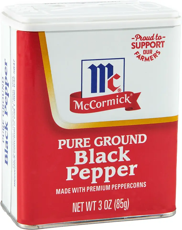 McCormick Pure Ground Black Pepper, 3 oz