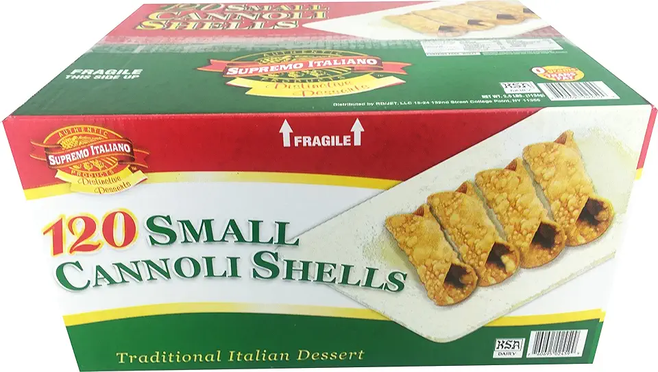 Supremo Italiano: 120 Small Cannoli Shells