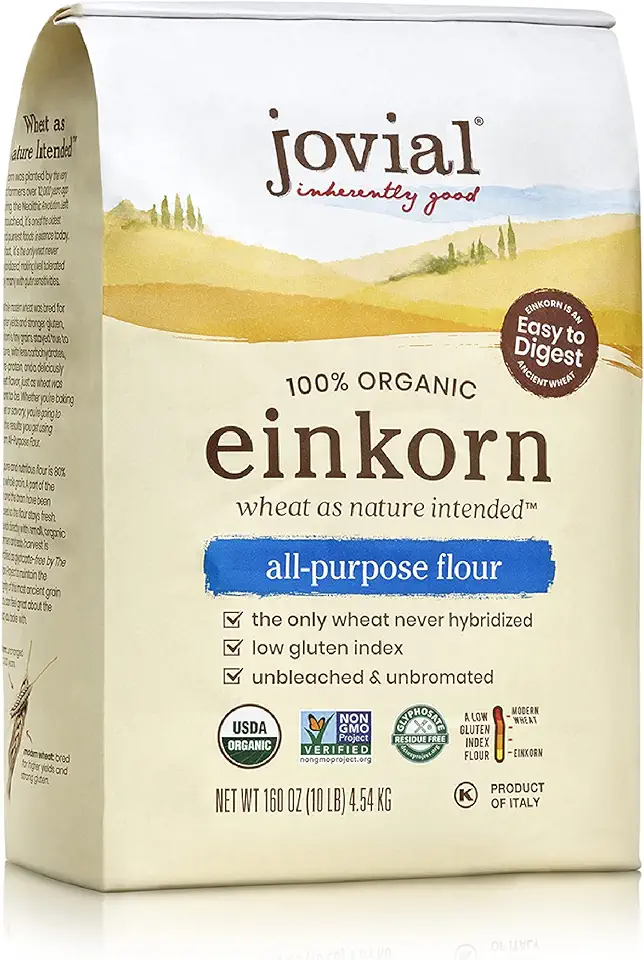 Jovial 100% Organic Einkorn All-Purpose Flour, 10 Pounds