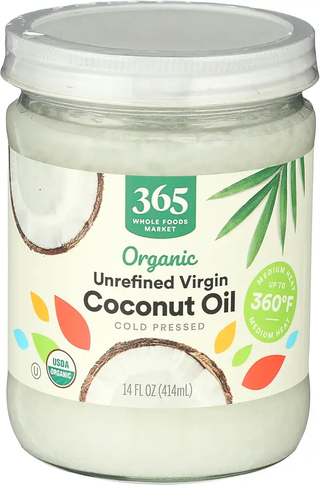 365 by Whole Foods Market, Organic Unrefined Coconut Oil Virgin, 14 Fl Oz