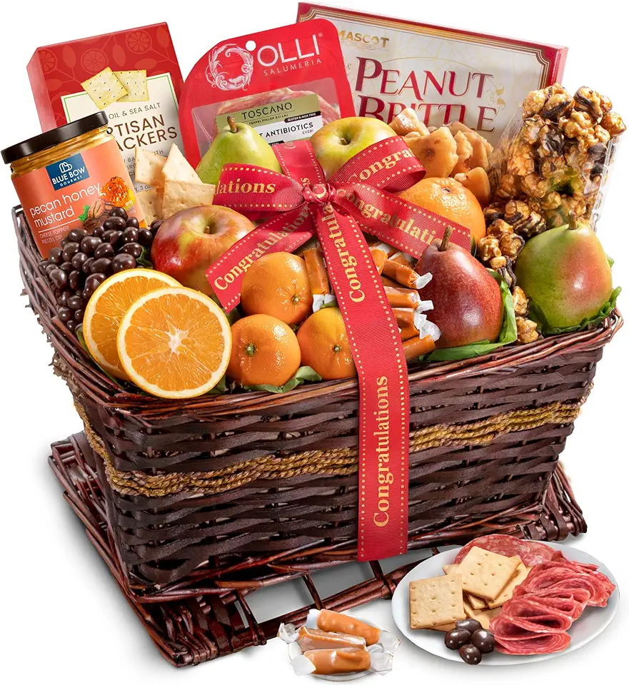 A Gift Inside Congratulations Sweet &amp; Savory Farmstead Gift Basket