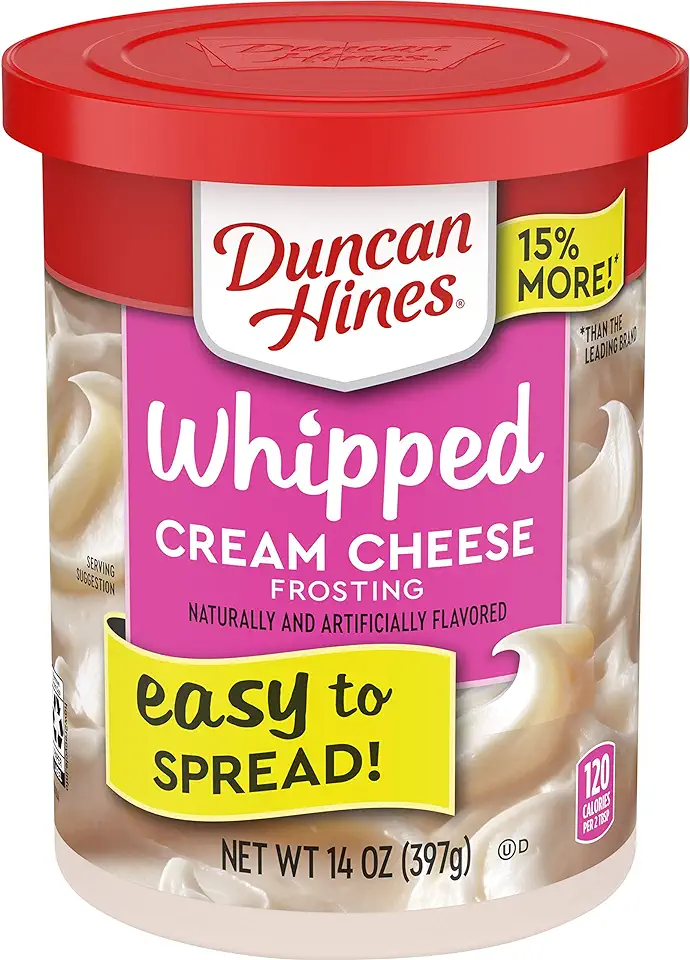 Duncan Hines Whipped Cream Cheese Frosting, 14 oz