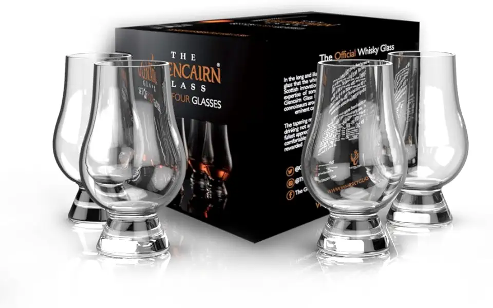 GLENCAIRN Whiskey Glass, Set of 4 in 4 Pack Gift Carton