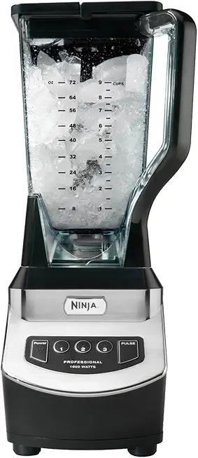 Ninja BL610 Professional 72 Oz Countertop 1000-Watt Base and Total Crushing Technology for Smoothies, Ice and Frozen Fruit, Black, Blender + Pitcher