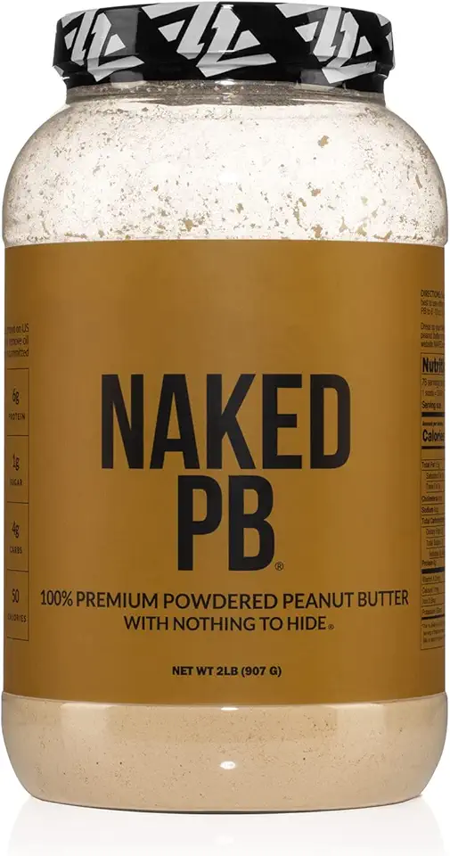 2 LB Powdered Peanut Butter from US Farms – Bulk, Only 1 Ingredient - Roasted Peanuts, Vegan, No Additives, Preservative Free, No Salt, No Sugar - 76 Servings - NAKED PB