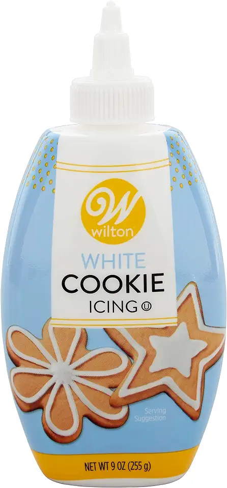 Wilton Cookie Icing - Quick, Easy-To-Use and Ready for Cake and Cookie Decorations, 9 Ounce, White