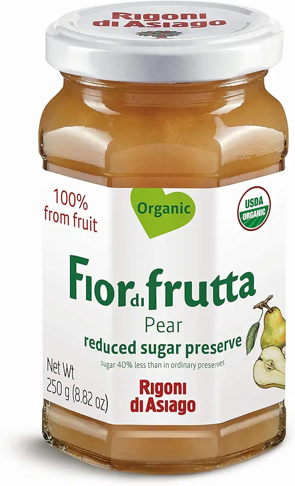 Rigoni di Asiago Fiordifrutta Organic Fruit Spread Pear, 8.82 Ounce