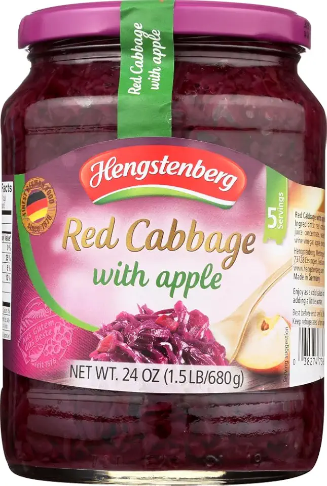 Hengstenberg Red Cabbage with Apples 24 oz (Pack of 3)3