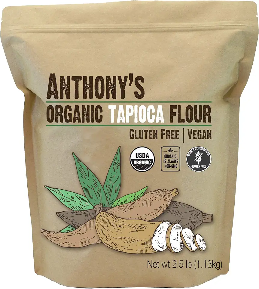 Anthony&#x27;s Organic Tapioca Flour Starch, 2.5 lb, Gluten Free &amp; Non GMO