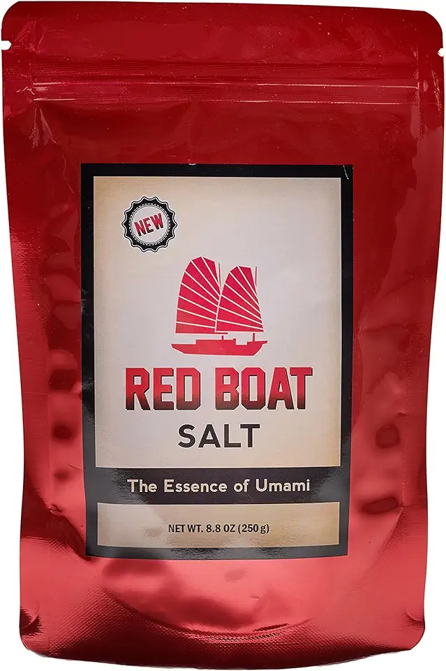 Red Boat Umami Salt | Salt infused with premium fish sauce | All Natural Handcrafted Seasoning | Keto, Paleo, &amp; Whole 30 friendly | Gluten and sugar free with no preservatives | 8.8 oz bag