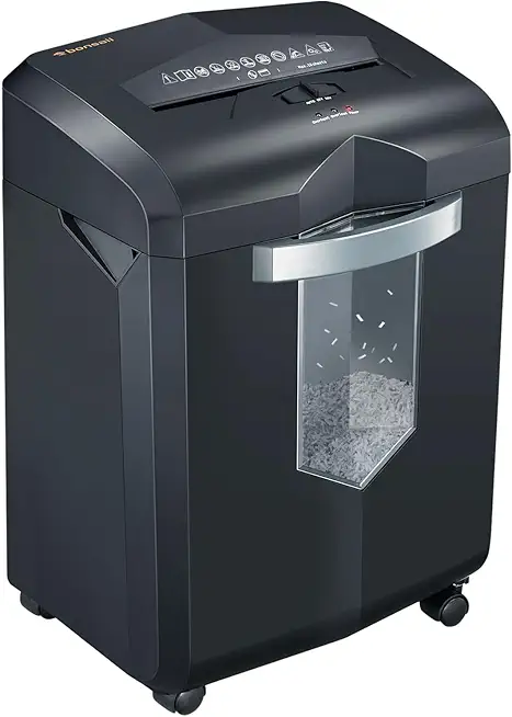 Bonsaii Heavy Duty Paper Shredder, 16-Sheet Micro Cut Shredder for Office, 60-Minute Continuous Running Time Commercial Grade Shredder with 6 Gallon Pullout Basket, P-4 Level High Security (C149-D)